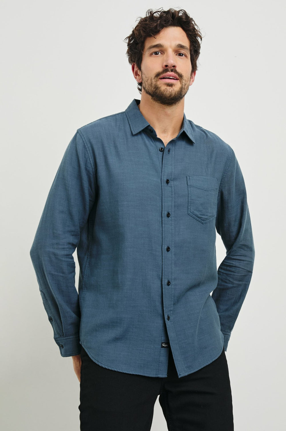 WYATT SHIRT - SEA BLUE| Rails near me