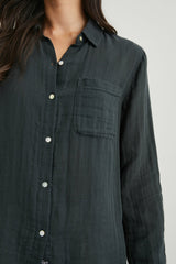 ELLIS SHIRT - WASHED BLACK| Rails on sale