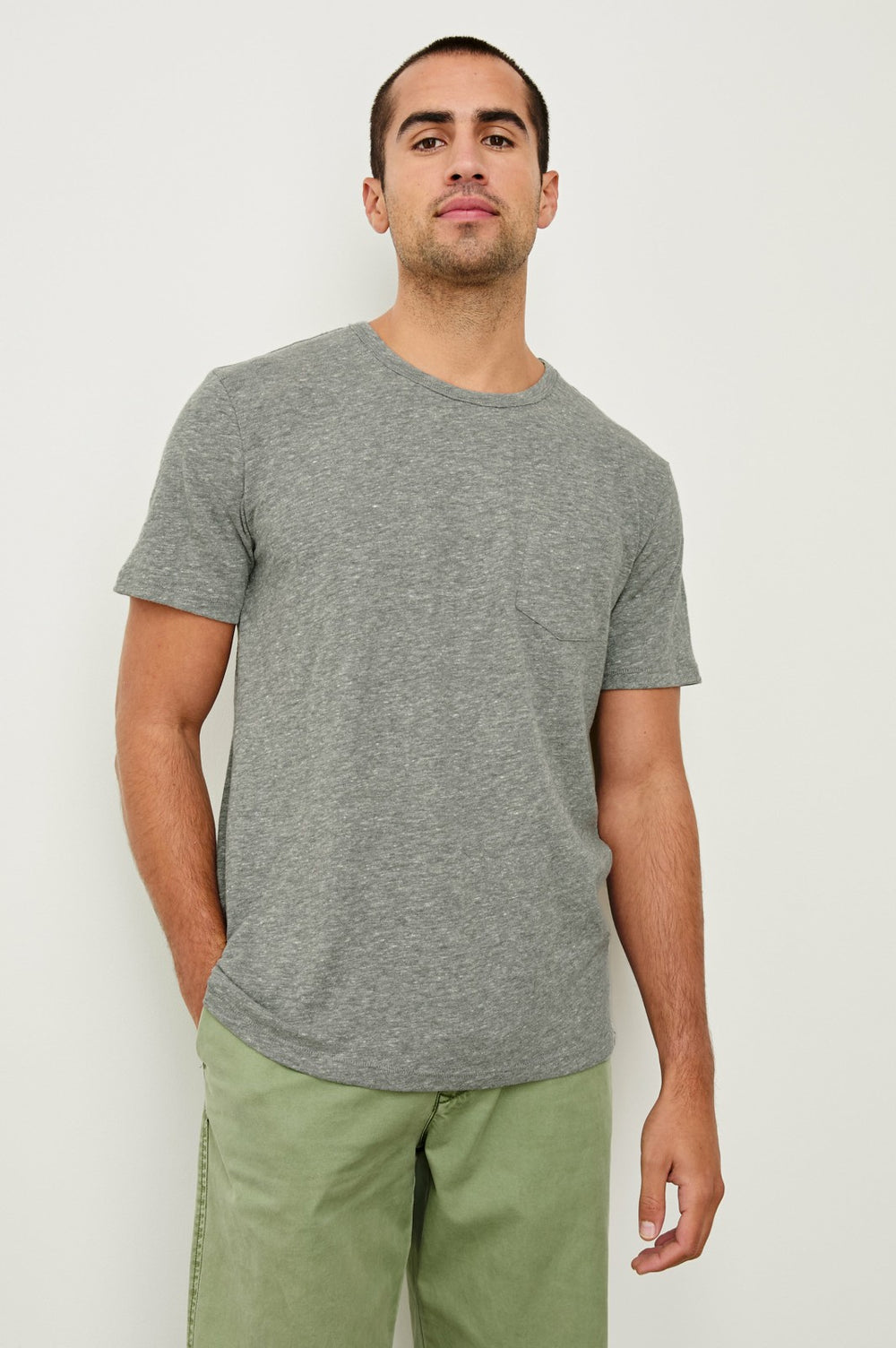 SKIPPER T-SHIRT - HEATHER GREY| Rails on sale