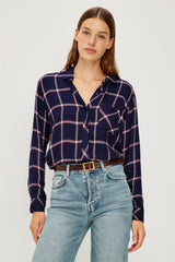 HUNTER SHIRT - SAPPHIRE MAGENTA| Rails outlet