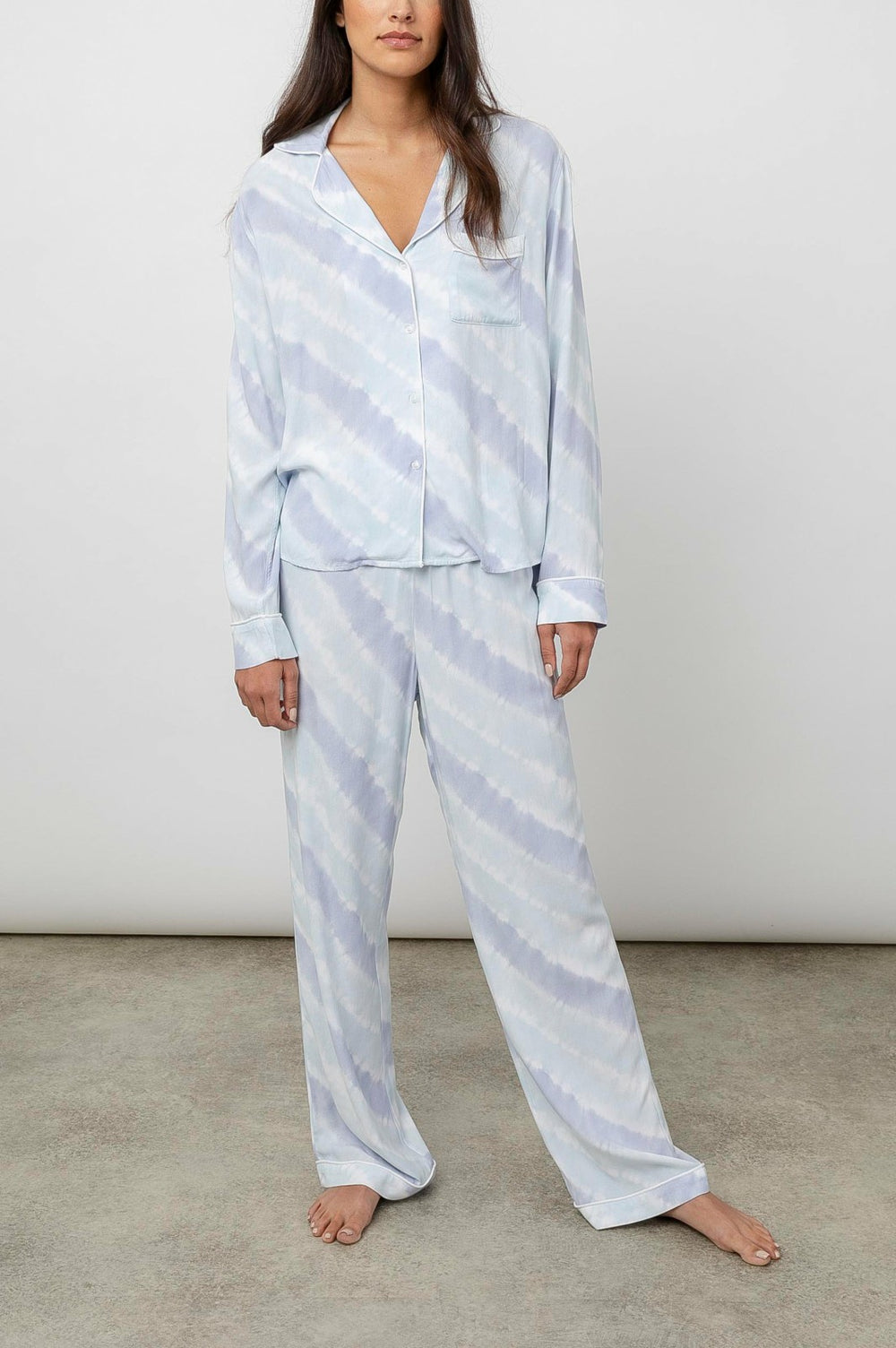CLARA PAJAMA SET - CLOUD MIST TIE DYE| Rails outlet