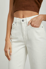 TOPANGA STRAIGHT - HIGH RISE STRAIGHT - ECRU| Rails sale