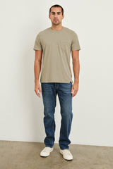 JOHNNY T-SHIRT - DESERT SAND| Rails outlet