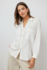 LAUREN SHIRT - WHITE| Rails sale