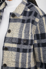 STEFFI JACKET - TAN PACIFIC CHECK| Rails near me