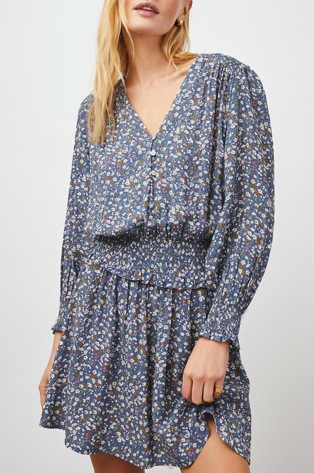 ZANA DRESS - BLUE DITSY FLORAL| Rails on sale