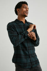 LENNOX SHIRT - EMERALD SHADOW| Rails sale