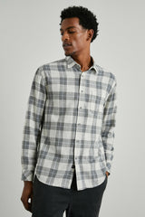 WYATT SHIRT - ANTHROCITE SKY MELANGE| Rails on sale
