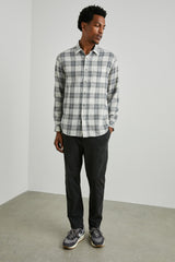 WYATT SHIRT - ANTHROCITE SKY MELANGE| Rails on sale