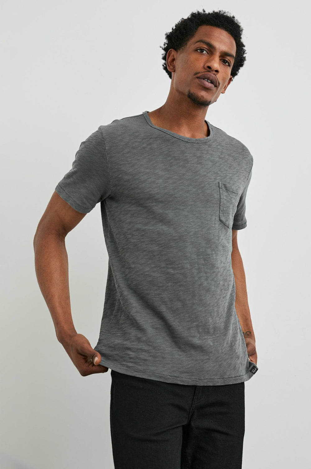 SKIPPER T-SHIRT - WASHED BLACK| Rails sale