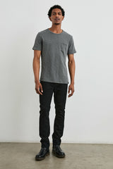 SKIPPER T-SHIRT - WASHED BLACK| Rails sale
