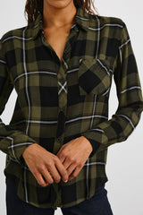 HUNTER SHIRT - BLACK OLIVE IVORY| Rails near me