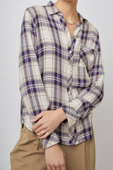 HUNTER SHIRT - STONE NAVY FUCSHIA| Rails US