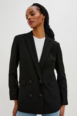 JAC BLAZER - BLACK TWILL| Rails on sale