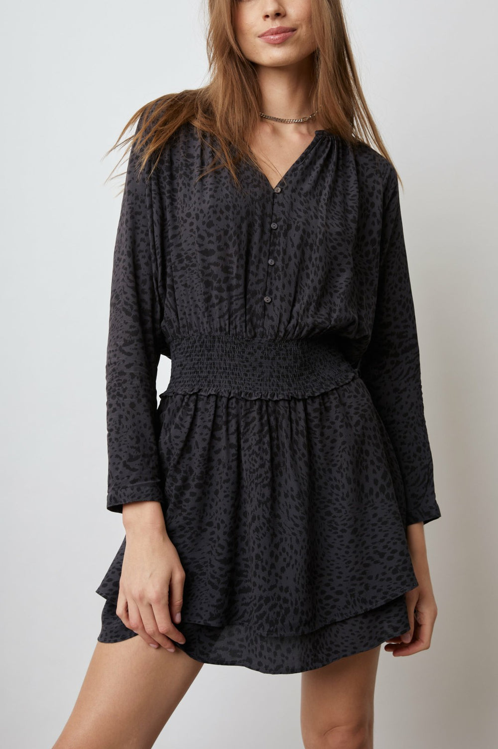 JASMINE DRESS - SPOTTED SLATE| Rails for sale