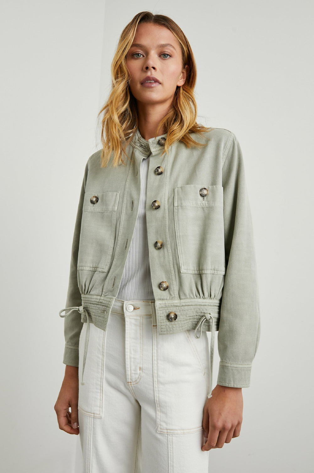 ALMA JACKET - SAGE| Rails outlet