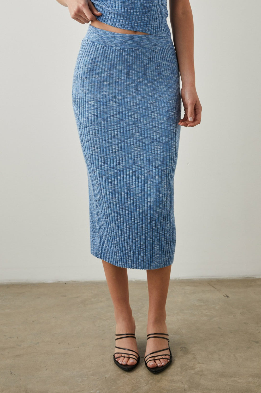 KENDALL SKIRT - BLUE MULTI SPACE DYE| Rails US
