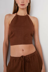 KYRA TOP - CACAO| Rails discount