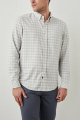 REID SHIRT - ALLOY WHITE MELANGE| Rails for sale