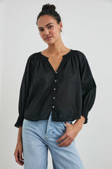 MARIAH TOP - TRUE BLACK| Rails discount