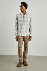 LENNOX SHIRT - WHEAT DOVE MELANGE| Rails near me