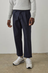 MARCELLUS PANT - NAVY CHARCOAL PIN STRIPE| Rails online