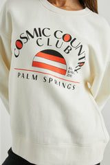 COSMIC COUNTRY CLUB SWEATSHIRT - WINTER WHITE| Rails US