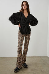 EILEEN TOP - BLACK SEERSUCKER| Rails outlet