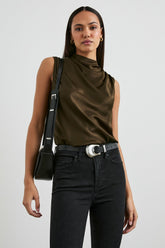 KALEEN TOP - DARK MOSS| Rails US
