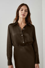 KATHLEEN DRESS - DARK MOSS| Rails near me
