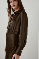 KATHLEEN DRESS - DARK MOSS| Rails near me