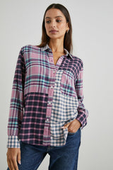 LAKIN SHIRT - ROSE AGAVE
MIXED PLAID| Rails outlet