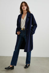 MARTA COAT - NAVY| Rails discount