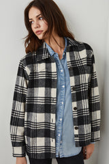 TRIPP SHIRT JACKET - OYSTER BLACK| Rails discount