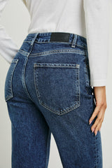 SUNSET CROP SLIM FLARE - COLLEGIATE BLUE| Rails discount