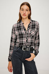 HUNTER SHIRT - ONYX ROSE GOLD LUREX| Rails near me