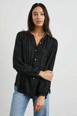ELOISE TOP - ONYX LUREX| Rails on sale