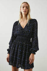 DELANEY DRESS - COBALT STATIC| Rails near me