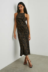 SOLENE DRESS - UMBER LEOPARD| Rails sale