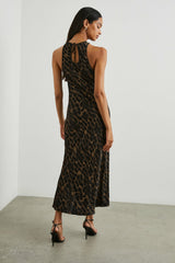 SOLENE DRESS - UMBER LEOPARD| Rails sale