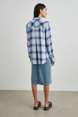 HUNTER SHIRT - LILAC CRYSTAL NAVY| Rails sale