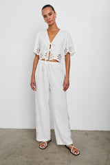 PARI TOP - WHITE EYELET| Rails sale