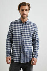 REID SHIRT - MIDNIGHT GREY MELANGE| Rails discount