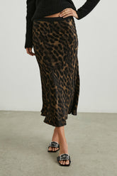 BERLIN SKIRT - UMBER LEOPARD| Rails US