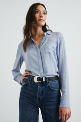HUNTER SHIRT - CHAMBRAY HEATHER| Rails outlet