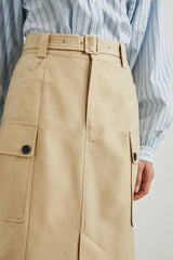 CYRUS SKIRT - KHAKI| Rails online