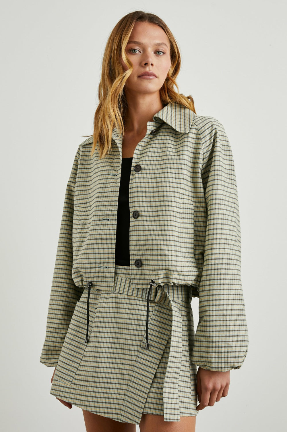 NORTH JACKET - SAGE MINI CHECK| Rails sale