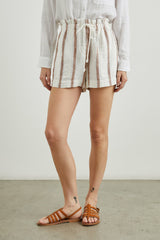 FOSTER SHORT - COCONUT STRIPE| Rails near me