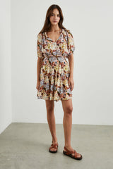 FIORELLA DRESS - PAINTED FLORAL| Rails outlet