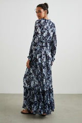 FREDERICA DRESS - INDIGO BLOSSOMS| Rails near me
